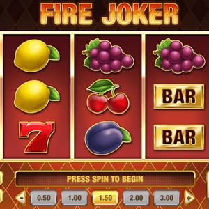 Pin Up Fire Joker slot oyunu - joker ve alev temalı klasik slot